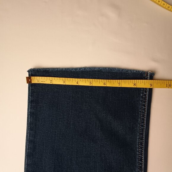 Harper Heritage Jeans Size 28/6 High Rise Kick Crop Medium Dark Wash - Picture 10 of 10